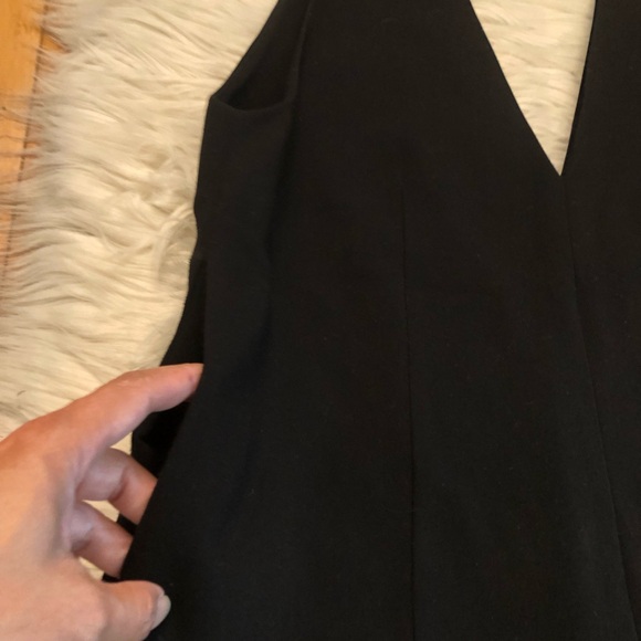 Oak + Fort Black V-neck Sleeveless Wide Leg Cropped Jumpsuit size XS - Picture 4 of 9